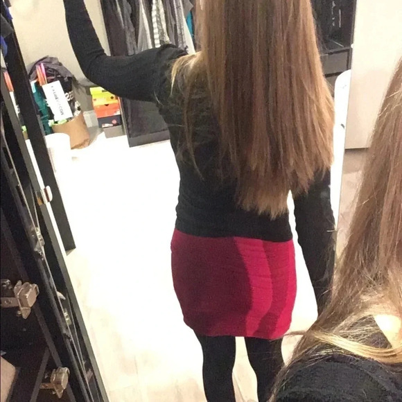 Arden B red Skirt - Picture 6 of 9